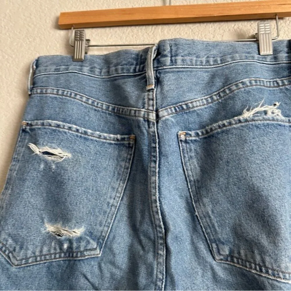 Agolde Feel Good Jamie Distressed Organic Cotton High Rise Button Fly Jeans 29 - Picture 8 of 15